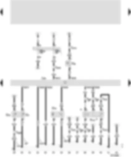 Wiring Diagram  SEAT IBIZA 2001 - Motronic control unit - power steering pressure switch - coolant temperature sender - hall sender - exhaust gas recirculation frequency valve