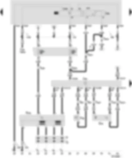 Wiring Diagram  SEAT IBIZA 2001 - Simos control unit - power steering pressure switch - hall sender - ignition transformer - spark plug connector - flame plugs - fuel shut-off control unit (crash)