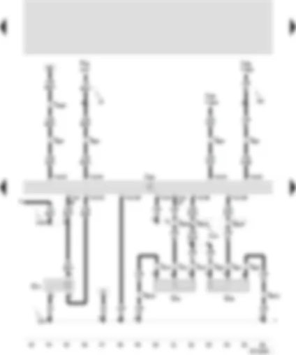 Wiring Diagram  SEAT IBIZA 2001 - Motronic control unit - intake manifold pressure sender - knock sensor I - knock sensor II