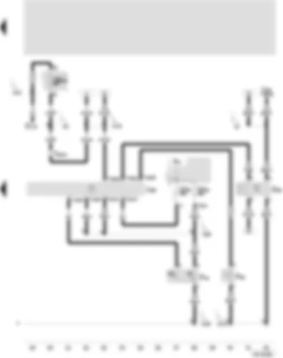 Wiring Diagram  SEAT IBIZA 2003 - Control unit for radiator fan - radiator fan thermo switch - ambient temperature switch - high pressure sender