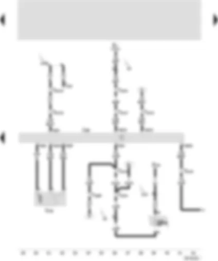 Wiring Diagram  SEAT IBIZA 2001 - Control unit for Climatronic - fresh/recirculating air flap positioning motor - lighting switch