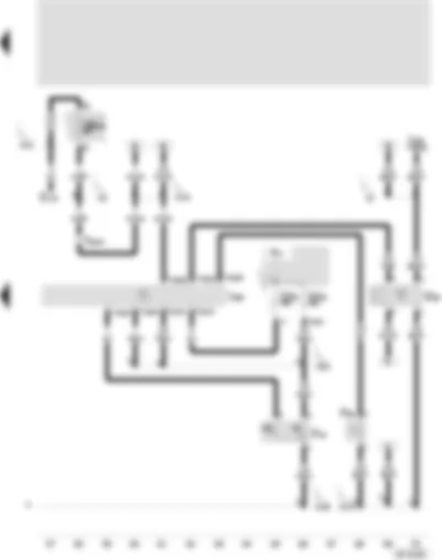 Wiring Diagram  SEAT IBIZA 2001 - Control unit for radiator fan - radiator fan thermo switch - ambient temperature switch - high pressure sender