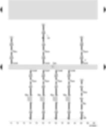 Wiring Diagram  SEAT IBIZA 2001 - 4LV control unit (injection system) - injector-cylinder 1 - injector-cylinder 2 - injector-cylinder 3 - injector-cylinder 4