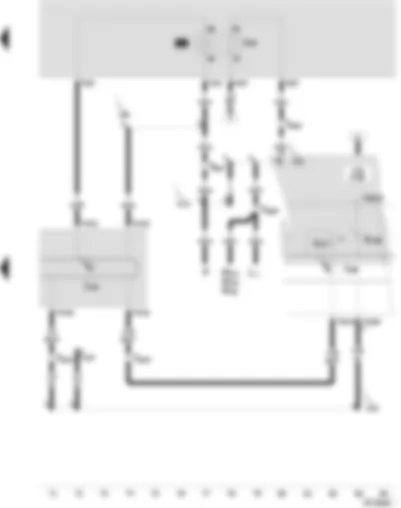 Wiring Diagram  SEAT IBIZA 2001 - ABS/EDL/TCS/ESP control unit - control unit with warning lamps in dash panel insert - additional brake lights relay