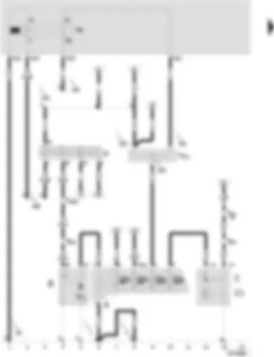 Wiring Diagram  SEAT IBIZA 2001 - Battery - starter - alternator - voltage regulator - ignition/starter switch - X contact relief relay - terminal 30 junction box