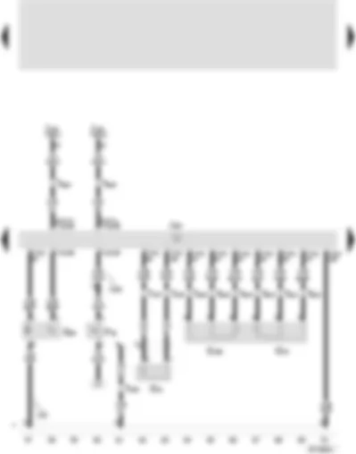 Wiring Diagram  SEAT IBIZA 2001 - 4LV control unit for Marelli (injection system) - clutch switch - engine revolution sender - knock sensor 1 - accelerator position sender