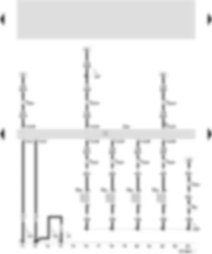 Wiring Diagram  SEAT IBIZA 2001 - Marelli 4LV control unit (injection system) - injector-cylinder 1 - injector-cylinder 2 - injector-cylinder 3 - injector-cylinder 4