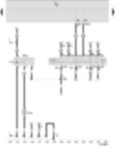 Wiring Diagram  SEAT IBIZA 2002 - Turn signal switch - headlight dipper/flasher switch - parking light switch - tank filler flap remote release switch - tank filler flap release motor