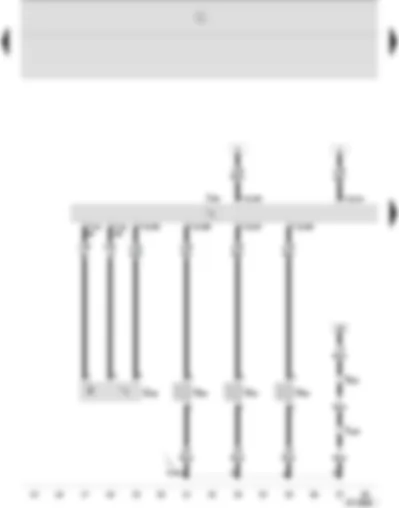 Wiring Diagram  SEAT IBIZA 2002 - Simos control unit - engine revolution sender - injectors - cylinders 1 - 2 and 3