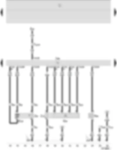 Wiring Diagram  SEAT IBIZA 2002 - 4MV control unit (injection system) - lambda probe - lambda probe after catalyst - activated charcoal filter system solenoid valve 1