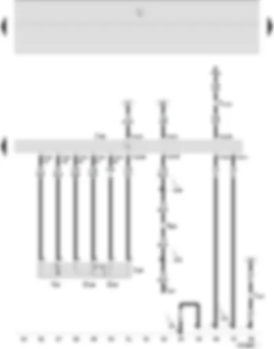 Wiring Diagram  SEAT IBIZA 2002 - Control unit for the 4MV (injection) - throttle valve control unit