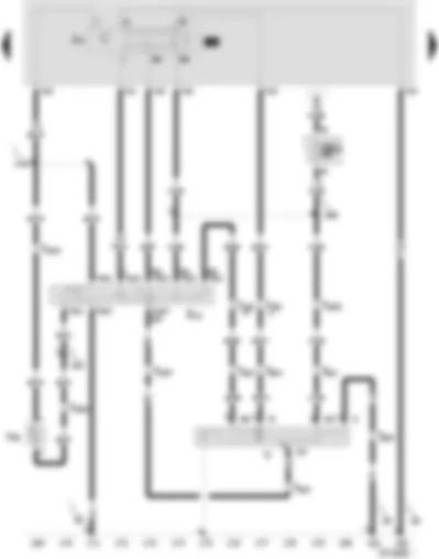 Wiring Diagram  SEAT IBIZA 2002 - Windscreen wiper switch - automatic intermittent wash/wipe relay - windscreen wiper motor - windscreen and rear window washer pump