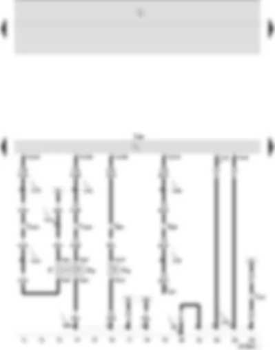 Wiring Diagram  SEAT IBIZA 2002 - Diesel direct injection system control unit - brake light switch - clutch pedal switch