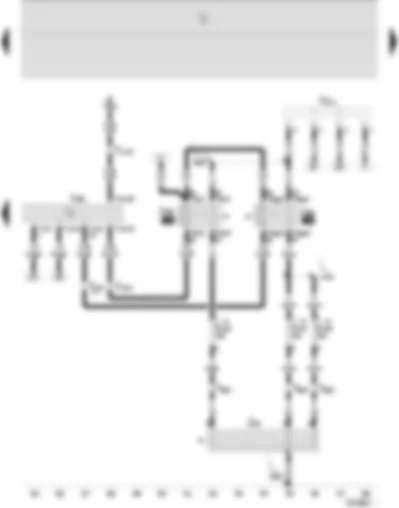 Wiring Diagram  SEAT IBIZA 2002 - Diesel direct injection system control unit - high heat output relay - low heat output relay - additional heating heater element