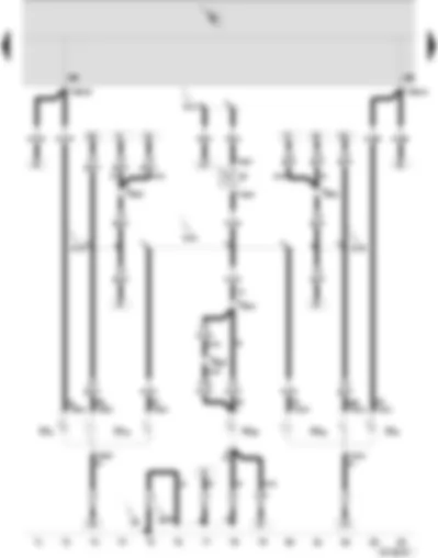 Wiring Diagram  SEAT IBIZA 2002 - Brake and tail light bulb - right - brake and tail light bulb - left - high level brake light bulb - turn signal bulb - rear right