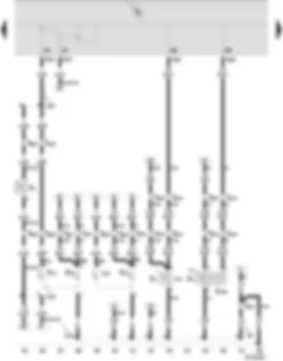 Wiring Diagram  SEAT IBIZA 2002 - Reversing light bulb - right - tail light bulb - right - tail light bulb - left - luggage compartment light switch - reversing light switch