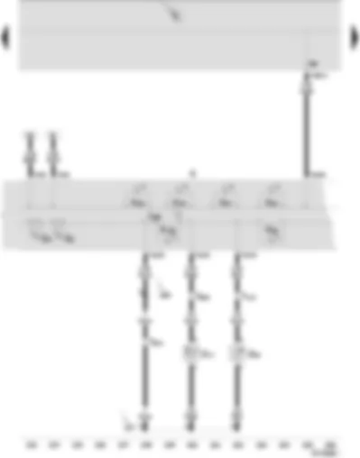 Wiring Diagram  SEAT IBIZA 2002 - Control unit with display in dash panel insert - coolant shortage indicator sender - ambient temperature sensor