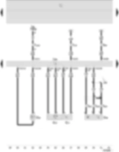 Wiring Diagram  SEAT IBIZA 2002 - Diesel direct injection system control unit - coolant temperature sender - intake manifold pressure sender - engine speed sender