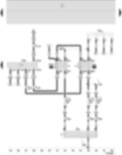 Wiring Diagram  SEAT IBIZA 2002 - Diesel direct injection system control unit - high heat output relay - low heat output relay - additional heating heater element