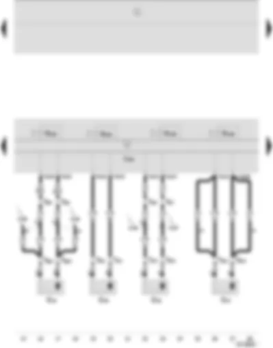 Wiring Diagram  SEAT IBIZA 2002 - ABS with EDL control unit - speed sensor rear right - speed sensor front right - rear left speed sensor