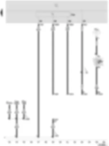 Wiring Diagram  SEAT IBIZA 2002 - Connector for diagnosis connection