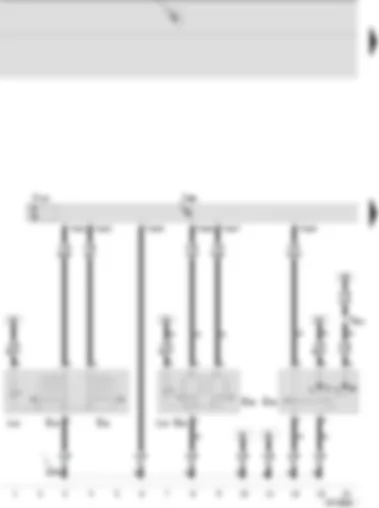 Wiring Diagram  SEAT IBIZA 2002 - Door control unit - front left electric window switch - electric window switch - front left - electric window switch - front right (in driver