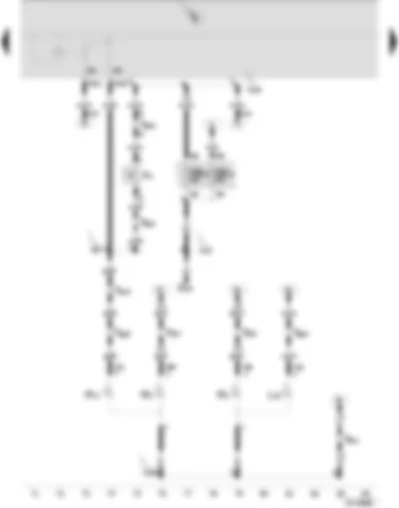 Wiring Diagram  SEAT IBIZA 2002 - Reversing light bulb - right - tail light bulb - reversing light switch - rear fog light bulb - left