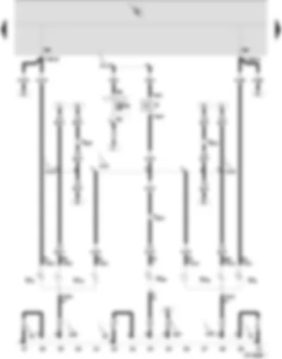 Wiring Diagram  SEAT IBIZA 2002 - Brake and tail light bulb - right - brake and tail light bulb - left - high level brake light bulb - turn signal bulb - rear left