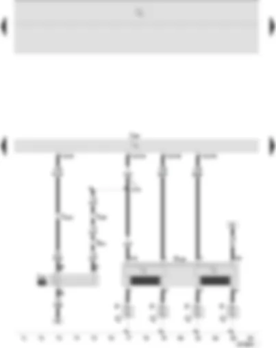 Wiring Diagram  SEAT IBIZA 2004 - Motronic control unit - Motronic current supply relay - ignition transformer - spark plugs - spark plug connector