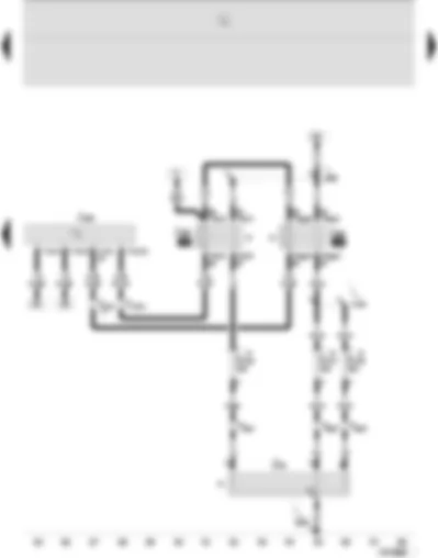 Wiring Diagram  SEAT IBIZA 2003 - Diesel direct injection system control unit - high heat output relay - low heat output relay - auxiliary air heater element