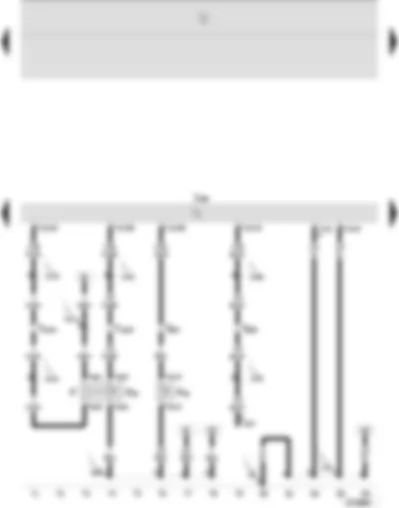 Wiring Diagram  SEAT IBIZA 2003 - Diesel direct injection system control unit - brake light switch - clutch pedal switch