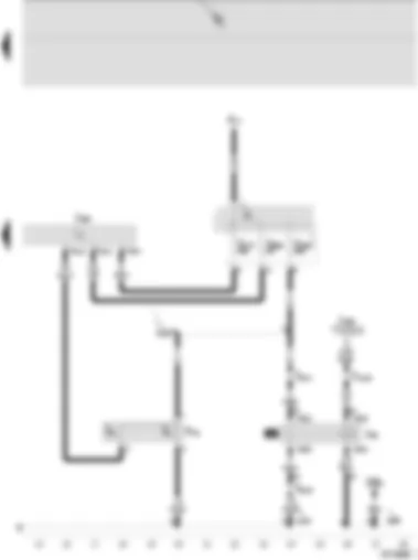 Wiring Diagram  SEAT IBIZA 2002 - Radiator fan control unit - radiator fan thermo-switch - continued relay - radiator fan II