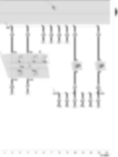 Wiring Diagram  SEAT IBIZA 2003 - Dash panel insert - main beam warning lamp - side light warning lamp - dipped beam warning lamp - left turn signal warning lamp - right turn signal warning lamp