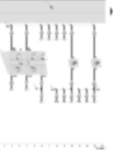 Wiring Diagram  SEAT IBIZA 2003 - Dash panel insert - main beam warning lamp - side light warning lamp - dipped beam warning lamp - left turn signal warning lamp - right turn signal warning lamp