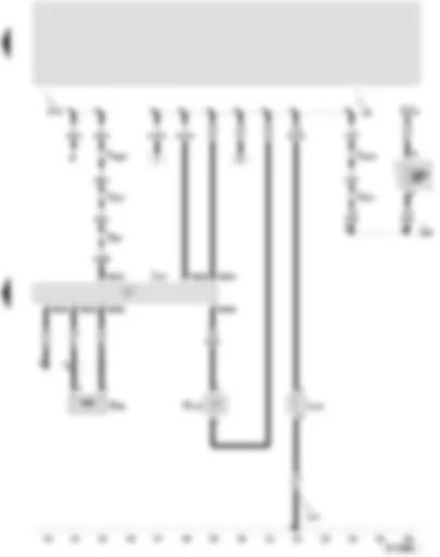 Wiring Diagram  SEAT IBIZA 2001 - Automatic gearbox control unit - vehicle speed sender - selector lever lock solenoid - selector lever display illumination