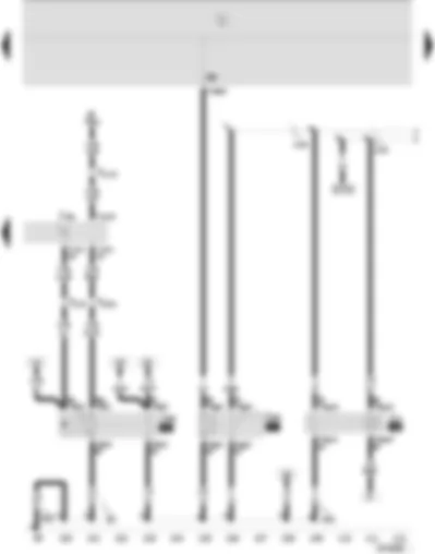 Wiring Diagram  SEAT IBIZA 2002 - Simos control unit - fuel pump relay - fuel supply relay - current supply relay for Simos control unit