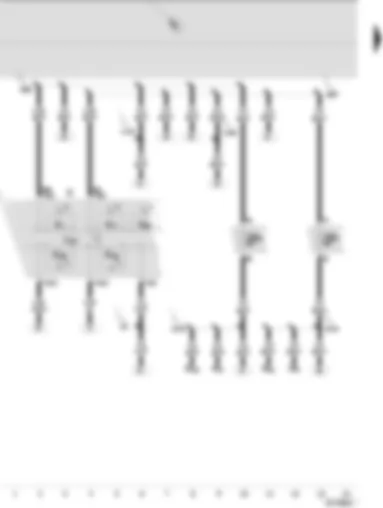 Wiring Diagram  SEAT IBIZA 2004 - Dash panel insert - main beam warning lamp - side light warning lamp - dipped beam warning lamp - left turn signal warning lamp - right turn signal warning lamp