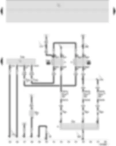 Wiring Diagram  SEAT IBIZA 2006 - Diesel direct injection system control unit - high heat output relay - low heat output relay - auxiliary air heater element