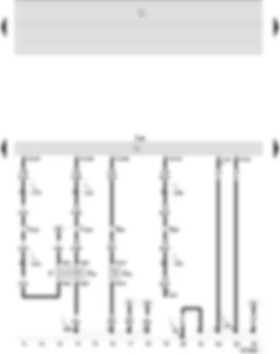 Wiring Diagram  SEAT IBIZA 2009 - Diesel direct injection system control unit - brake light switch - clutch pedal switch