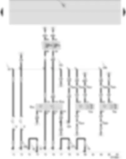 Wiring Diagram  SEAT IBIZA 2005 - Switches and instruments - lighting control - headlight range control adjuster - headlight range control motors left and right - number plate light