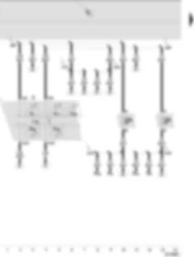 Wiring Diagram  SEAT IBIZA 2007 - Dash panel insert - main beam warning lamp - side light warning lamp - dipped beam warning lamp - left turn signal warning lamp - right turn signal warning lamp