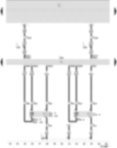 Wiring Diagram  SEAT IBIZA 2009 - Motronic control unit - lambda probe - lambda probes after catalyst
