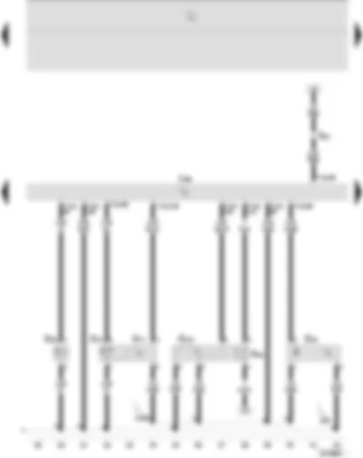 Wiring Diagram  SEAT IBIZA 2009 - 4MV control unit (injection system) - coolant temperature sender - intake manifold pressure sender - intake air temperature sender - Hall sender - exhaust gas recirculation valve