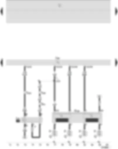 Wiring Diagram  SEAT IBIZA 2005 - Motronic control unit - Motronic current supply relay - ignition transformer - spark plugs - spark plug connector