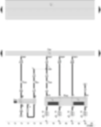 Wiring Diagram  SEAT IBIZA 2009 - Motronic control unit - Motronic current supply relay - ignition transformer - spark plugs - spark plug connector