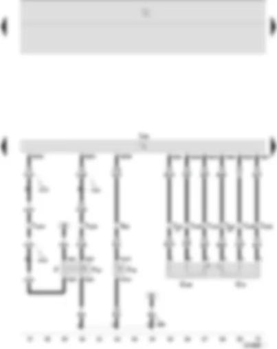 Wiring Diagram  SEAT IBIZA 2009 - Brake light switch - clutch pedal switch - accelerator position sender - Motronic control unit