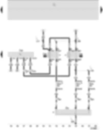 Wiring Diagram  SEAT IBIZA 2007 - Diesel direct injection system control unit - high heat output relay - low heat output relay - additional heating heater element