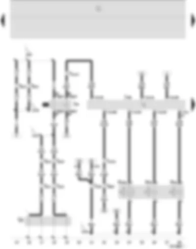 Wiring Diagram  SEAT IBIZA 2007 - Diesel direct injection system control unit - glow plug relay - glow plug (engine) - exhaust gas recirculation valve