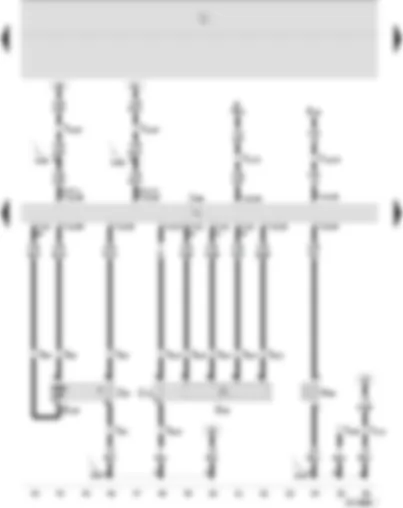 Wiring Diagram  SEAT IBIZA 2005 - 4MV injection system control unit - lambda probe - lambda probe after catalytic converter - activated charcoal filter system solenoid valve 1