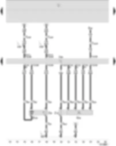 Wiring Diagram  SEAT IBIZA 2009 - Motronic control unit - lambda probe - lambda probes after catalyst